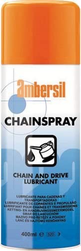 Ambersil Chainspray 400ml Chain & Drive Lubricant, MoS2 Enriched