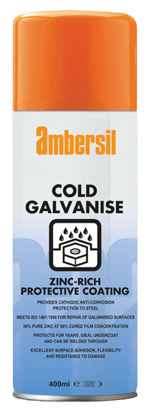 400 ml Ambersil Cold Galvanise Spray Zinc Protective Coating Cathodic Protection