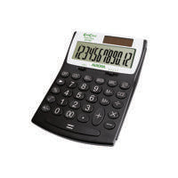Aurora EcoCalc 12-Digit Calc Black