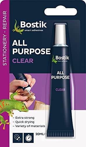 Bostik All Purpose Clear Glue 20ml Adhesive Super Glue