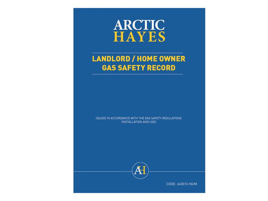 ArcticHayes 663010-NUM Landlord/Homeowner Gas Safety Record (Pad of 25)