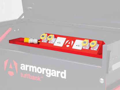 Armorgard - TUFFBANK ACCESSORIES 1200 Deep Powerbank Shelf (to Suit TBC4)