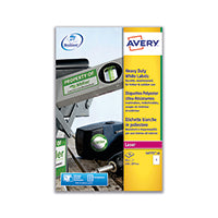 Avery Hvy Duty Lbls Wht 1L/Sh Bx 20