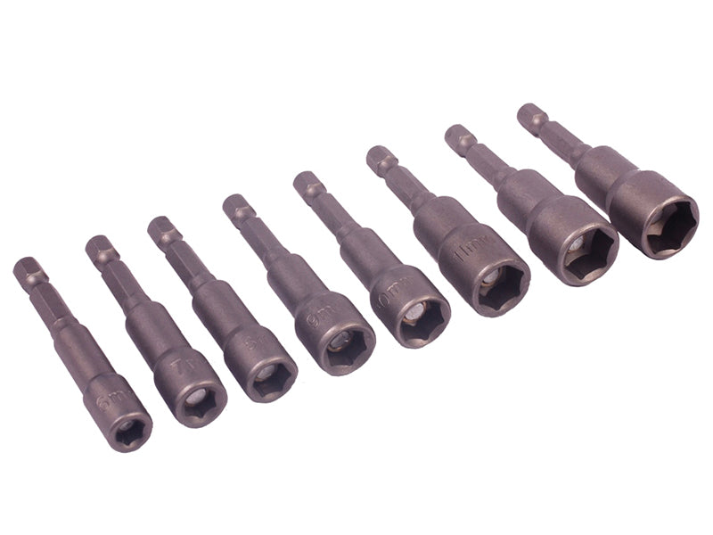 BlueSpotTools 14107 Magnetic 1/4in Nut Driver Set, 8 Piece