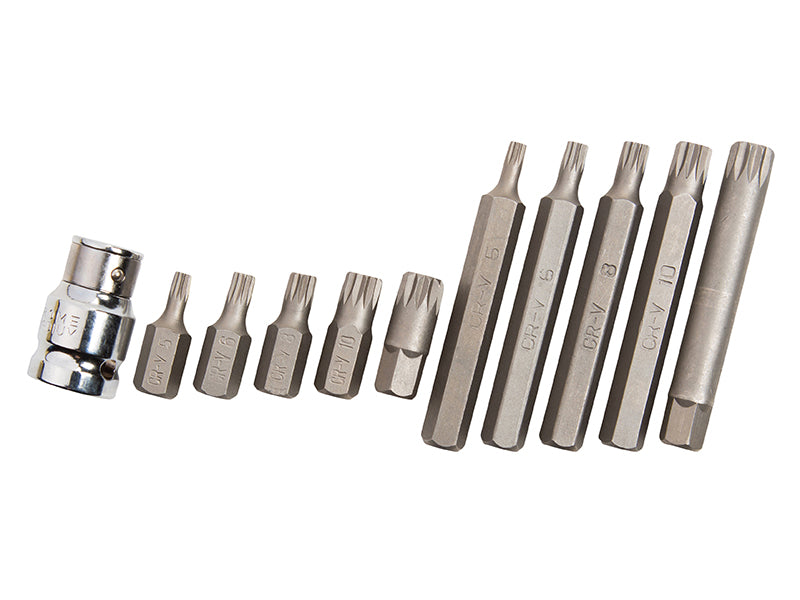 BlueSpotTools 1515 Spline Bit Set, 11 Piece