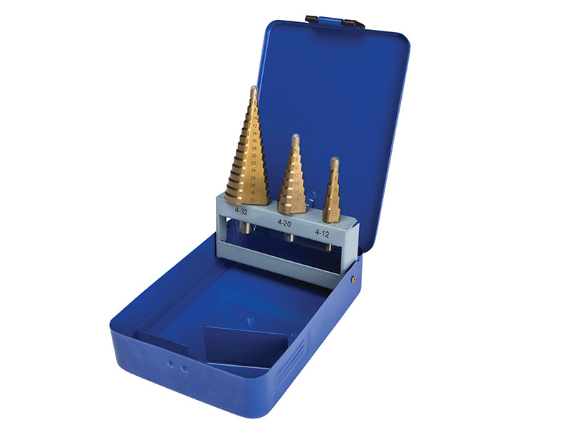 BlueSpotTools 20504 Step Drill Set 4-32mm  3 Piece