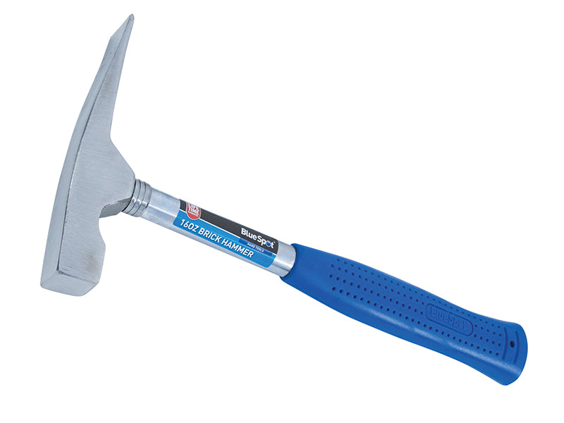 BlueSpotTools 26565 Steel Shafted Brick Hammer 450g (16oz)