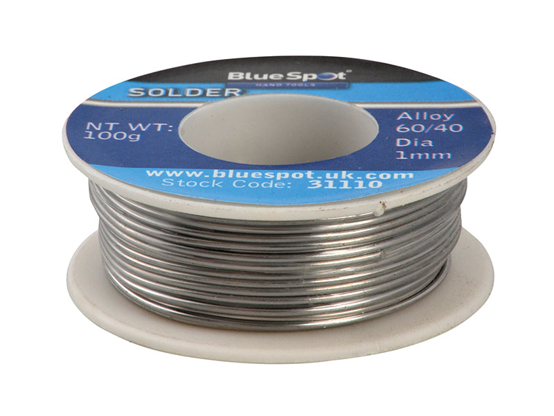 BlueSpotTools 31110 Flux Covered Solder 100g 60/40