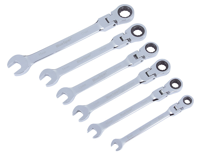 BlueSpotTools 4312 Flexible Head Ratchet Set, 6 Piece