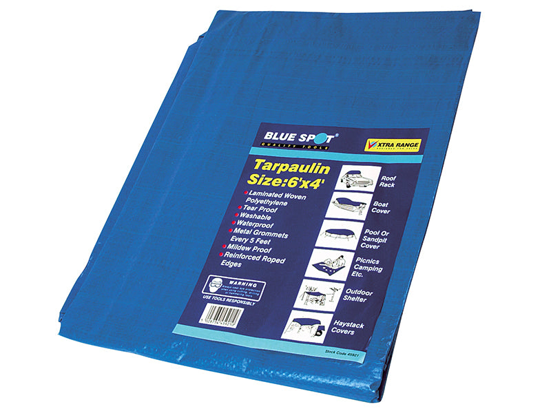 BlueSpotTools 45921 Tarpaulin 1.8 x 1.2m  (6 x 4ft)