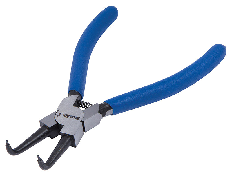 BlueSpotTools 8705 Circlip Pliers Internal Bent 90_ Tip 150mm (6in)