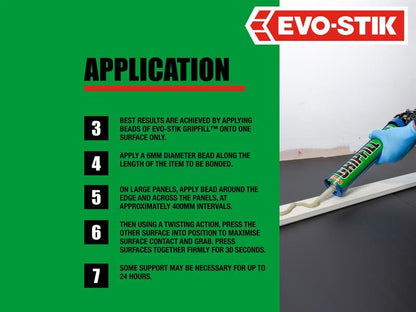 EVO-STIK 30812111 Gripfill 350ml