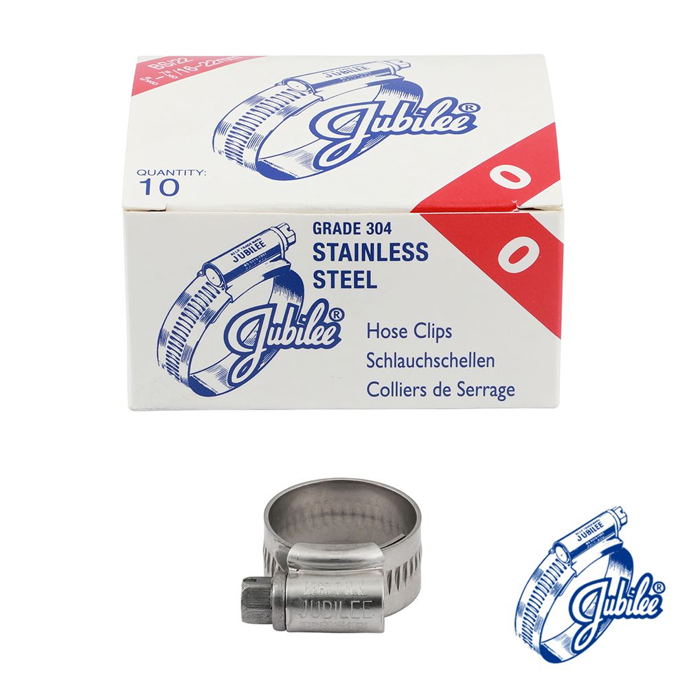 TIMCO Jubilee Clip SS 16-22mm Pack 10