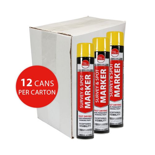 TIMCO Survey & Spot Marker Yellow Yellow 750ml Pack 1.0