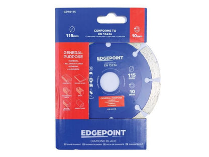 EdgePoint EDGDBGP10115 GP10115 General-Purpose Diamond Blade 115mm