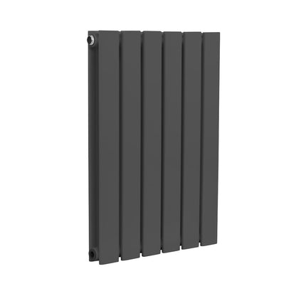 Baridi DH338 Horizontal Radiator Contemporary Double Flat Panel Design 420 x 600mm - Anthracite | Steel | Horizontal flat panel design delivers a BTU