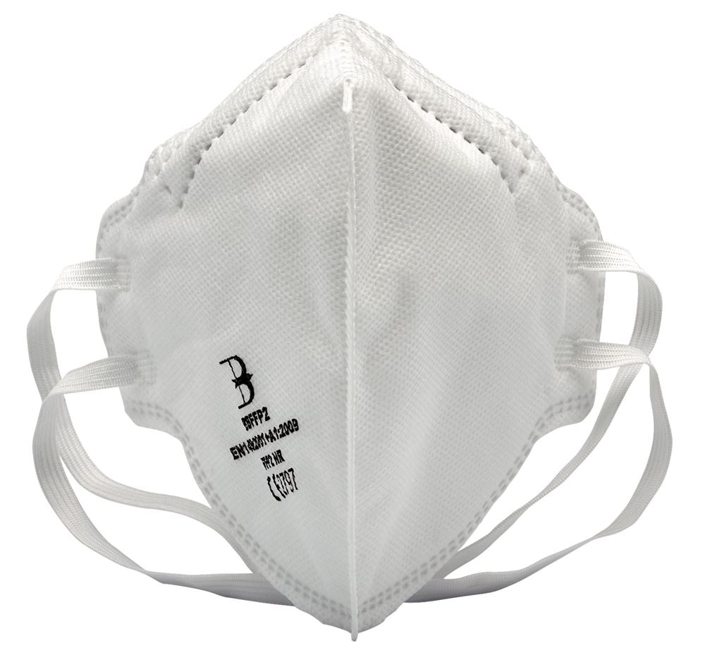 36571 Draper FFP2 Fold Flat Mask SI MOD (Pack of 5) FM/FFP2/5 Dust Masks, Respirators, Face Shields and Guards Professional Trade DIY Workshop Garag