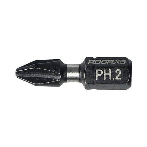 TIMCO X6 Impact Phillips Driver Bit No.2 x 25 Pack 10