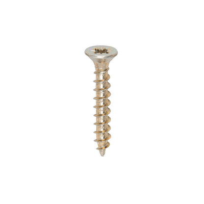 TIMCO Solo Woodscrew PZ1 CSK ZYP 3.0 x 20 Gold Pack 200