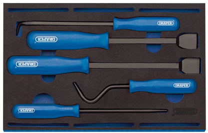 Draper 5PC SCRAPER & REMOVER SET 63497 Scraper and Remover Set in 1/4 Drawer EVA Insert Tray (5 Piece)