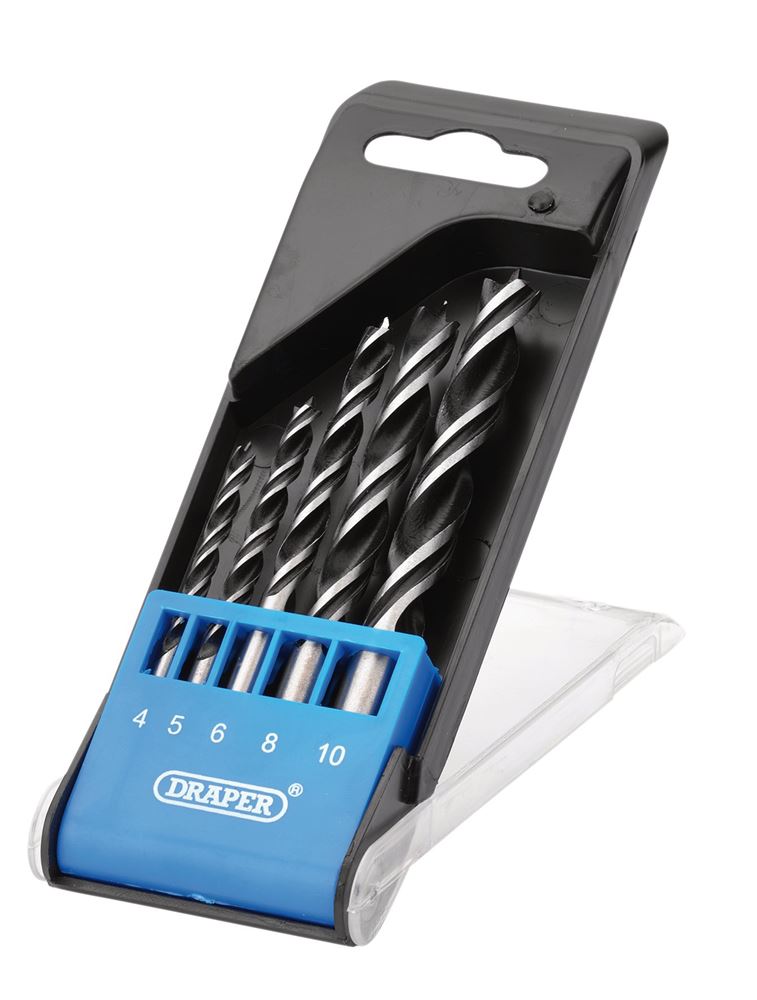 Draper BRAD POINT DRILL BIT SET - 5PC 12424 12424 Brad Point Drill Bit Set (5 Piece)