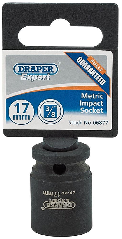Draper 17MM IMPACT SOCKET 3/8DR 06877 3/8" Sq. Dr. Draper Expert HI-TORQÂ® Metric Impact Sockets