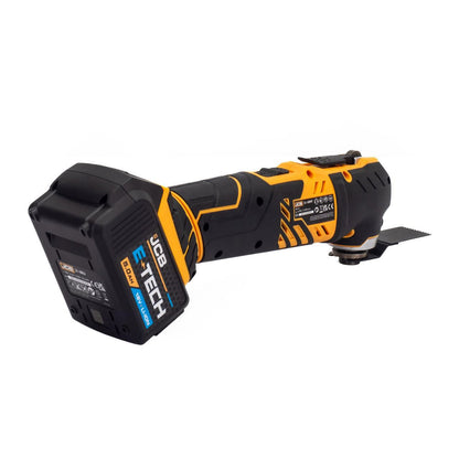 JCB 21-18TPKMT-5 Power Tool Kit 18V Brushless Combi Drill Impact Driver Multi Tool 2x 5.0Ah Super Fast Charger 26in Wheeled Bag Cordless Tool Kit