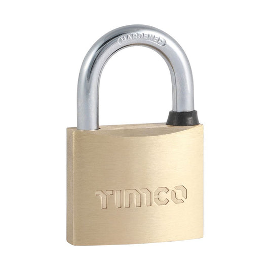 TIMCO Brass Padlock 40mm Pack 1