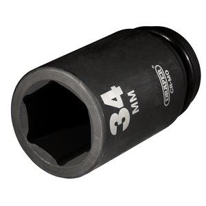 Draper 34MM IMP.DEEP SCKET 3/4DR 27142 3/4" Sq. Dr. Draper Expert HI-TORQÂ® Metric Deep Impact Sockets
