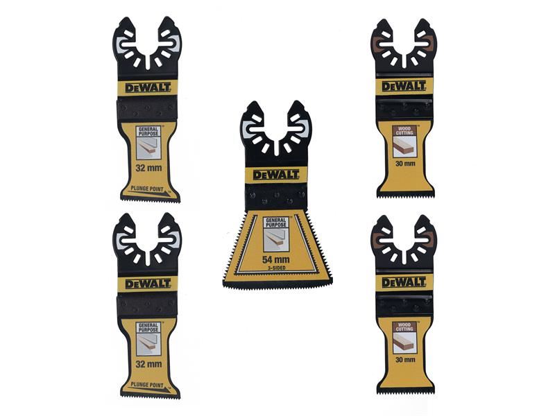 DeWalt Power Tools DT20777 Mixed Multitool Blade Set, 5 Piece