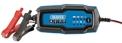DRAPER 53488 - 12V Smart Charger and Battery Maintainer, 2A