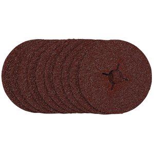 Draper 115MM FIBRE DISC 24G 68376 68376 Fibre Sanding Discs, 115mm, (Pack of 10)