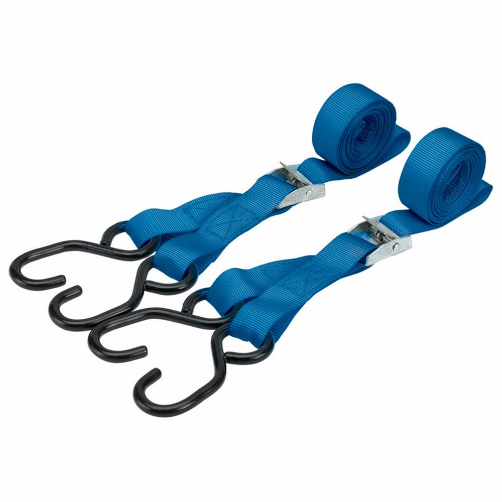 Draper 2.5M 125KG TIE DOWN STRAP 2PK 60962 Ratcheting Tie Down Straps (2 Piece)