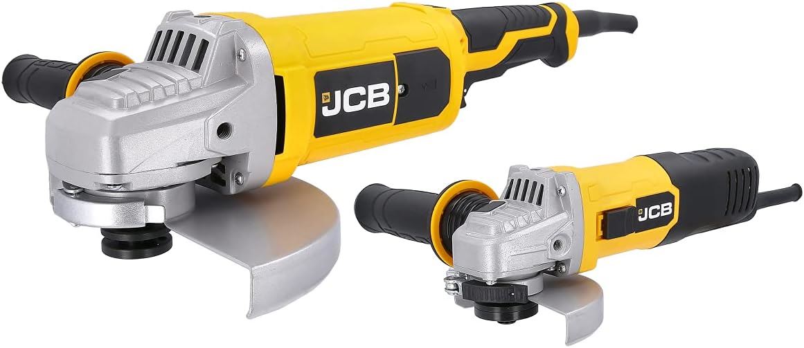 JCB 21-AGTPK Angle Grinder 600W 115mm 2000W 230mm M14 230V Twin Pack Disc Grinder Power Tool