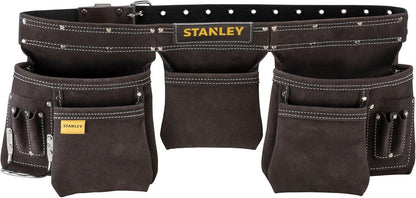 Stanley Leather Tool Apron Heavy Duty Carpenter Work Belt Multi Pocket 80113