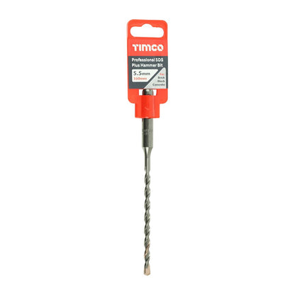TIMCO Pro SDS Plus Hammer Bits 5.5 x 160 Pack 1