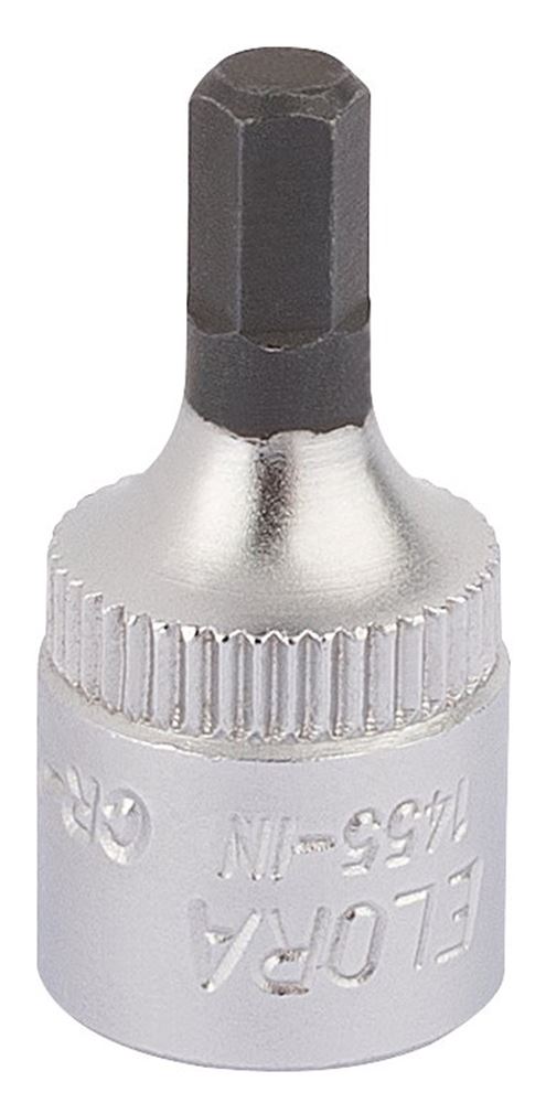 11125 Elora Elora Hexagon Screwdriver Socket, 1/4 Sq. Dr., 4mm 1455-IN 4 1/4 Screwdriver Sockets Professional Trade DIY Workshop Garage Use