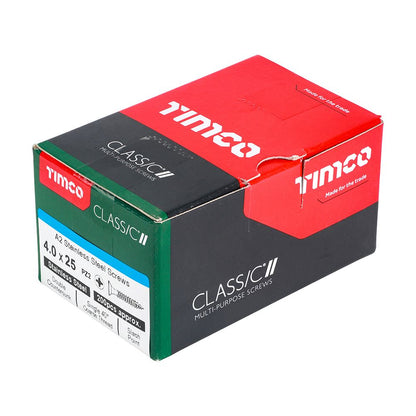 TIMCO Classic Screw PZ2 CSK A2 SS 4.0 x 25 Pack 200