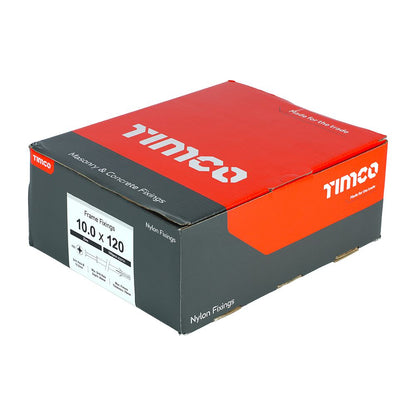 TIMCO Nylon Frame Fixing Zinc 10.0 x 120 Pack 100