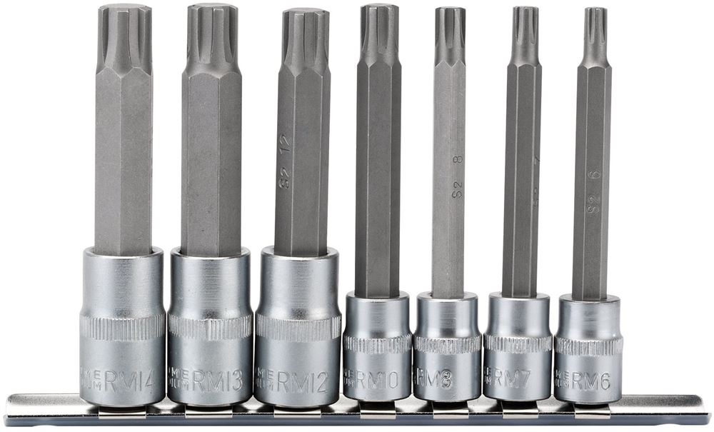 Draper RIBE BIT SET 7PCS 3/8 1/2 16346 RibeÂ® Socket Bit Set, 3/8", 1/2" Sq. Dr. (7 Piece)