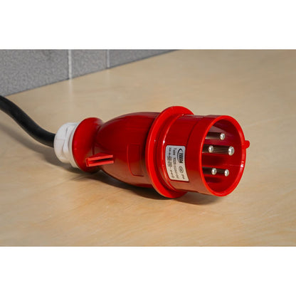 Sealey DEH10001 Industrial Fan Heater with Ducting 10kW/400V | 5000/10000W, 400V - 32A, Thermostat, Tip-Over Switch, Adjustable