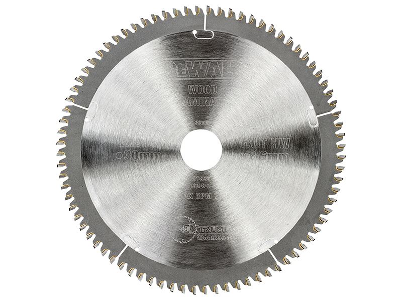 DeWalt DT4286-QZ Series 40 Circular Saw Blade 216 x 30mm x 80T TCG/Neg