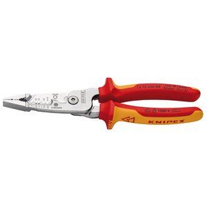 Draper KNIPEX WIRESTRIPPER METRIC 13192 13192 13 76 200 ME Wire Stripper metric version insulated with multi-component grips, VDE-tested chrome-plated 200mm