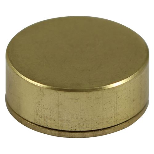 TIMCO Brass Screw Cap - Sat Brass 12mm Pack 4