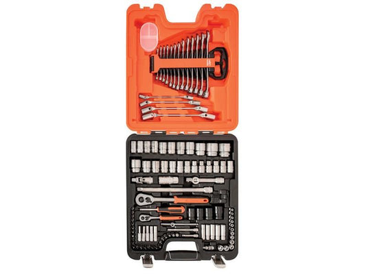 Bahco S106 S106 Socket & Spanner Set of 106 AF & Metric 1/4 & 1/2in Drive
