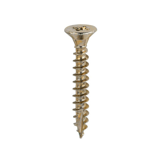 TIMCO Classic Screw PZ2 CSK ZYP 5.0 x 35 Gold Pack 200