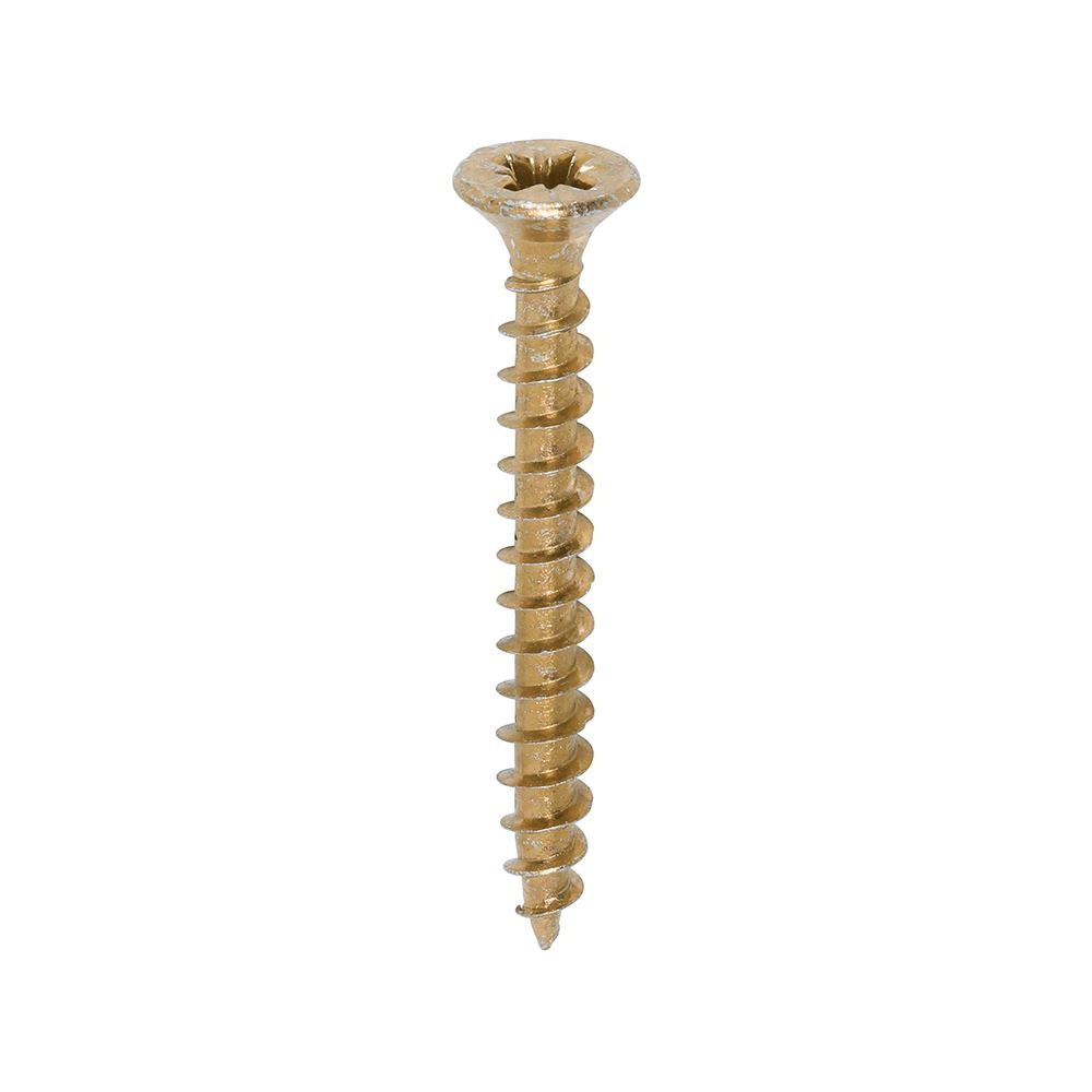 TIMCO Solo Woodscrew PZ2 CSK ZYP 4.5 x 40 Gold Pack 200
