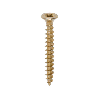 TIMCO Solo Woodscrew PZ2 CSK ZYP 4.5 x 40 Gold Pack 200