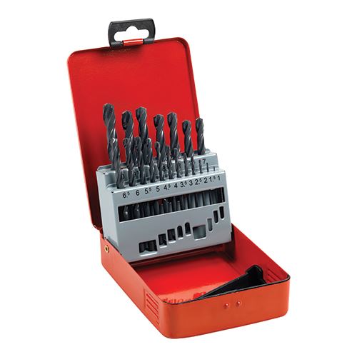 TIMCO HSS-R Jobber Bit Set 1-10mm 19pcs Pack 1