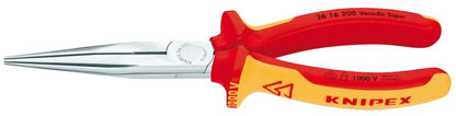 Draper VDE SNIPE NOSE PLIER 200MM 81246 VDE Fully Insulated Long Nose Pliers